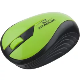   TITANUM VEZETÉK NÉLKÜLI 2.4GHZ OPTIKAI EGÉR 3D USB RAINBOW ZÖLD TM114G