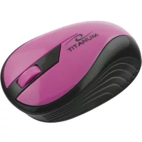   TITANUM VEZETÉK NÉLKÜLI 2.4GHZ OPTIKAI EGÉR 3D USB RAINBOW RÓZSASZÍN TM114P