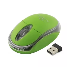   TITANUM VEZETÉK NÉLKÜLI 2.4GHZ OPTIKAI EGÉR 3D USB CONDOR ZÖLD TM120G