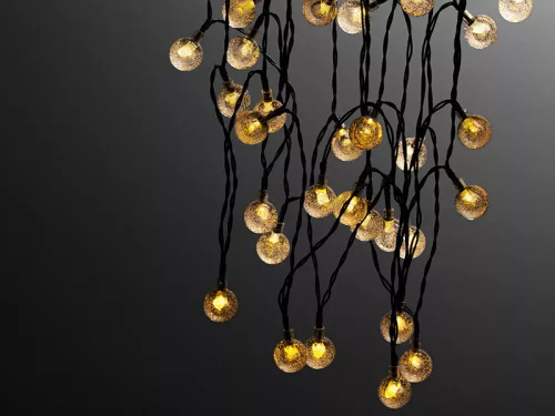 Tracer napelemes kerti 30 égős 6.5 méteres led fényfüzér