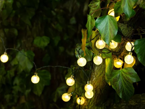 Tracer napelemes kerti 30 égős 6.5 méteres led fényfüzér