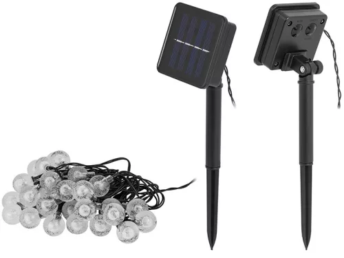 Tracer napelemes kerti 30 égős 6.5 méteres led fényfüzér