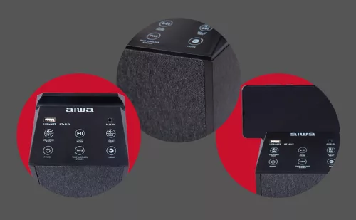 Aiwa TSBT-270BK Ultrakeskeny multimédia hangszóró torony Bluetooth funkcióval és számos extra szolgálatással