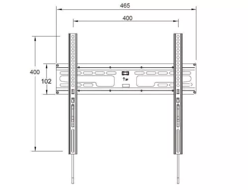Well TVS-LCD-FXS60-WL Fali konzol 23"- 60", (58 – 152 cm)