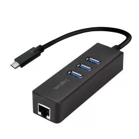   Logilink USB 3.2 Gen 1x1 USB-C  3-port hub, Gigabit Ethernet-csatornával (UA0283)