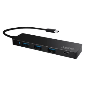   Logilink Ultravékony USB 3.2 Gen 1x1 USB-C, 4 portos hub (UA0311)