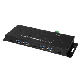   Logilink USB 3.2 Gen 2 Hub, 7-port, 4x USB-AF + 3x USB-CF Combo Hub, fém (UA0319)