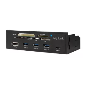   Logilink USB 3.0 hub, kártyaolvasóval, belső, fekete (UA0341)