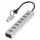 Logilink USB 3.0 hub, 7 port, 7x USB-A, 2 az 1-ben csatlakozókábel, 5 Gbit/s, ezüst (UA0441)
