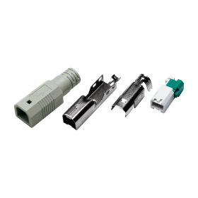   Logilink USB 2.0 csatlakozó önálló összeszereléshez, B/M, krimpelt típus, szürke (UP0004)