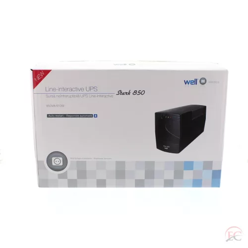 Well UPS-LINT-STARK850-WL szünetmentes tápegységek, 480W/850VA