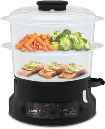 Tefal Minicompact VC139810 ételpároló 2 kosarak száma Szabadonálló 800W Fekete