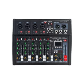   Voice-Kraft VK06 Keverőpult 4 mono/1 sztereo csatorna, USB Audio interface, Bluetooth, 16 DSP effekt