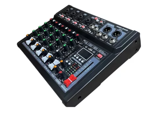 Voice-Kraft VK06 Keverőpult 4 mono/1 sztereo csatorna, USB Audio interface, Bluetooth, 16 DSP effekt