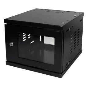   Logilink Hálózati szekrény / fali állvány 10", összeszerelt, fekete (W06Z33B)
