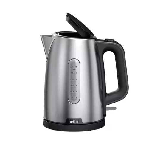 Braun WK1500BK vízforraló, rozsdamentes acél, fekete