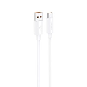   Foneng XS07 USB-A apa - USB-C apa Adat- és töltőkábel 1m - Fehér