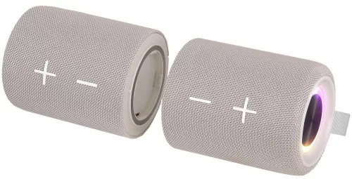 Trevi XSC 8A88 B TWS Bluetooth 5.3 dupla hangszóró IPX5 védelemmel, Disco LED, krém szín