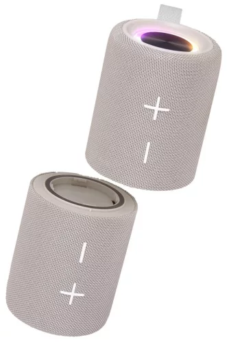 Trevi XSC 8A88 B TWS Bluetooth 5.3 dupla hangszóró IPX5 védelemmel, Disco LED, krém szín
