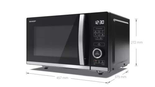 SHARP YC-QS204AEB 20L, forgótányér nélküli, síkágyas mikrohullámú sütő