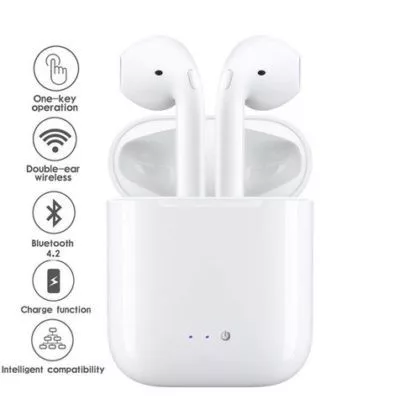 i7s TWS vezeték nélküli bluetooth fülhallgató, fehér