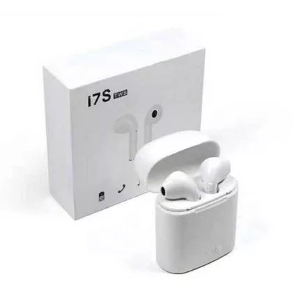 i7s TWS vezeték nélküli bluetooth fülhallgató, fehér